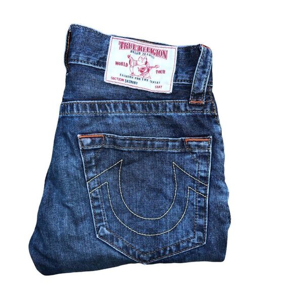 True Religion Jeans Size 29 SKINNY Blue - Picture 1 of 7